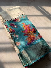 Digital Print Tussare Saree