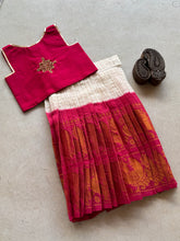 Yamuna - Kolam Crop Top & Sungudi Skirt Set Festive Edit Express