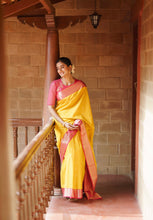 Semi Kanchi Silk Saree – Aramadam Mayilkan Border