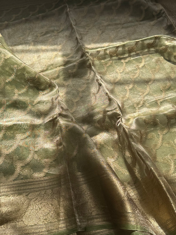 Pure Molten Gold Tissue Saree
