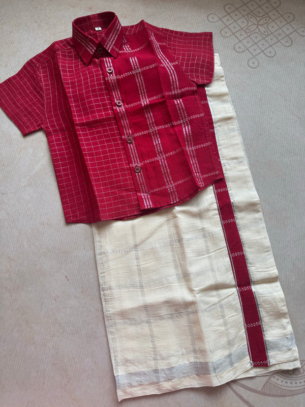 Boys Dhoti and Shirt - Onam Collection -Express