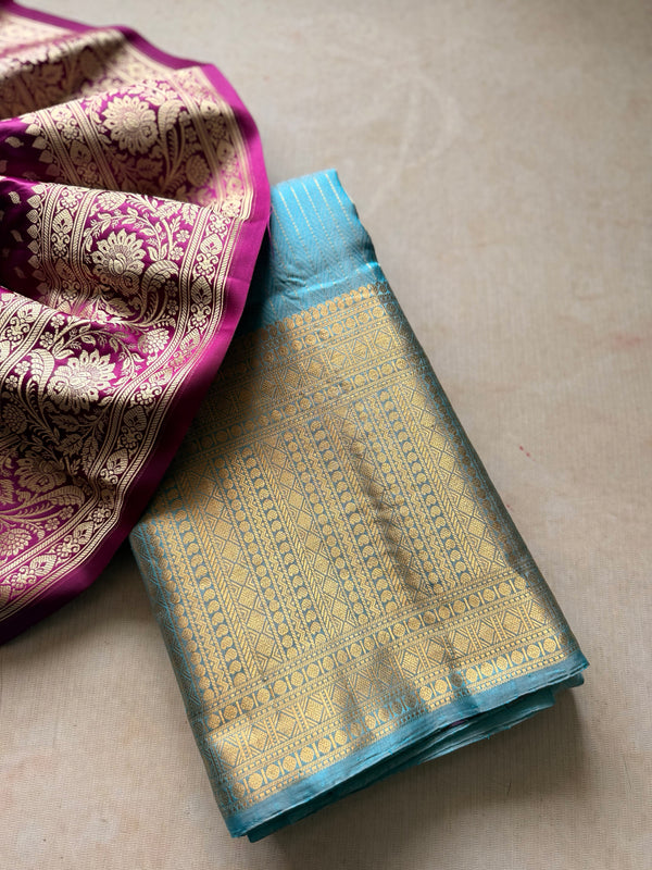 Traditional Kanjivaram Pure Silk Zari Saree