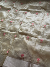 Ciranya Linen - Embroidered Kora Saree