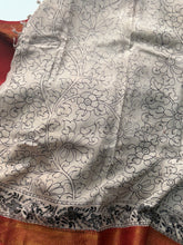 Mangalgiri Pen Kalamkari Saree