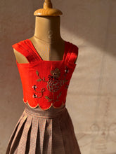 Brocade Crop Top and Skirt
