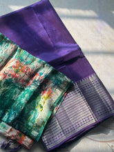 Shibori Mangalgiri Silk Unstitched Kurta + Dupatta