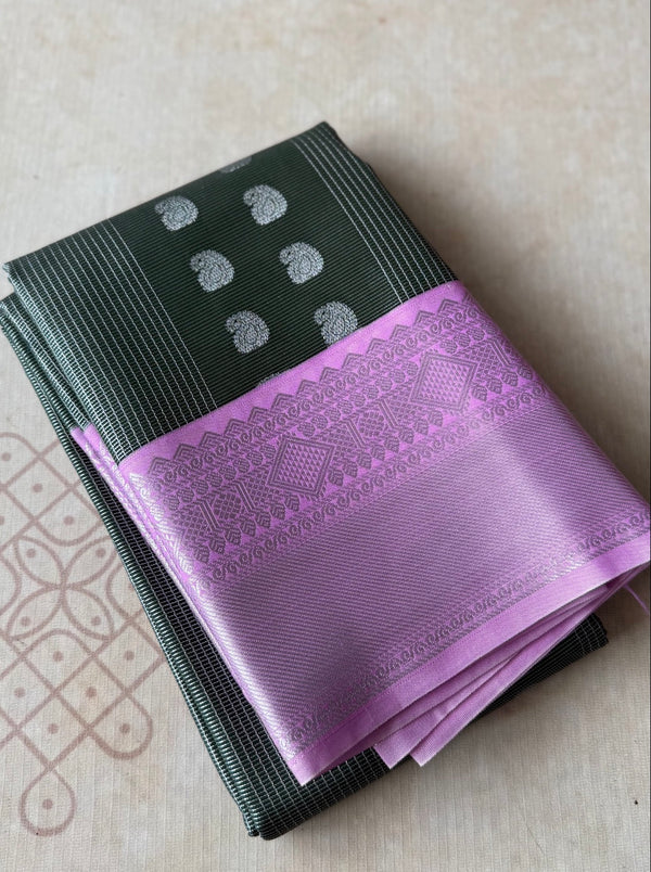 Semi Kanchi Silk Saree