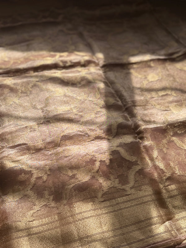 Pure Molten Gold Tissue Saree