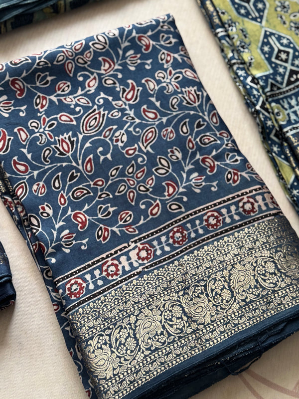 Dola Silk Zari Border Saree