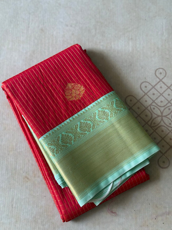 Semi Kanchi Silk Saree