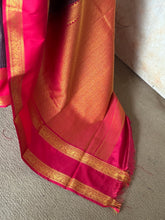 Semi Kanchi Silk Saree – Pink & Brown Checks