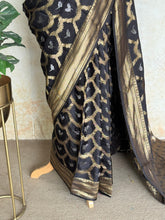 Vrishti - Mushru Satin Silk Saree with Antique Zari Jaal Weaving - Festive Edit