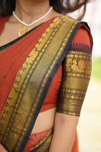 Ganika - Pure Kanchi Cotton Saree With Checks