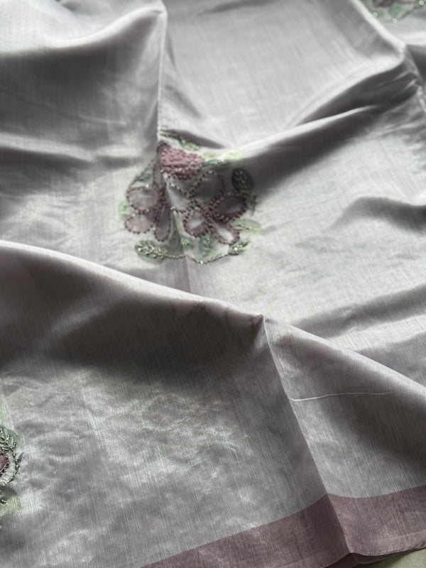 Semi Chandheri Saree