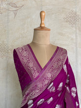 Nandhana - Crinkle Georgette Saree with Sona Rupa Zari Weaving