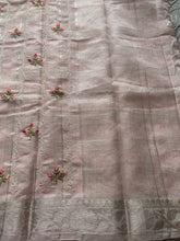 Ciranya Linen - Embroidered Kora Saree