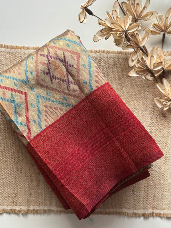 Pochampally Semi Silk Saree - Diwali Collection