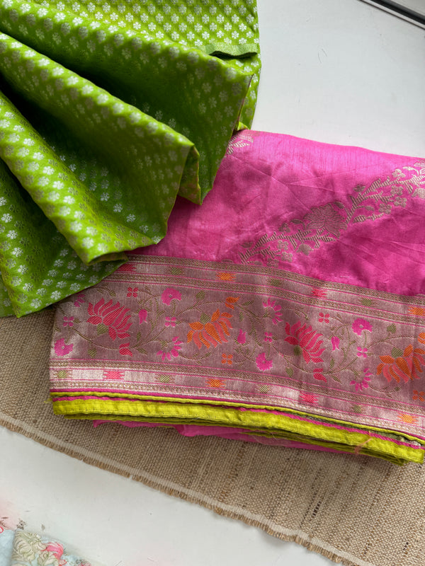 Nirvi - Banarasi semi silk