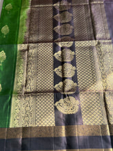 Pure Kanjivaram Soft Silk Saree with Velum Mayizhum Zari Butta & Retta Petta Kanchi Border – Vintage Edition