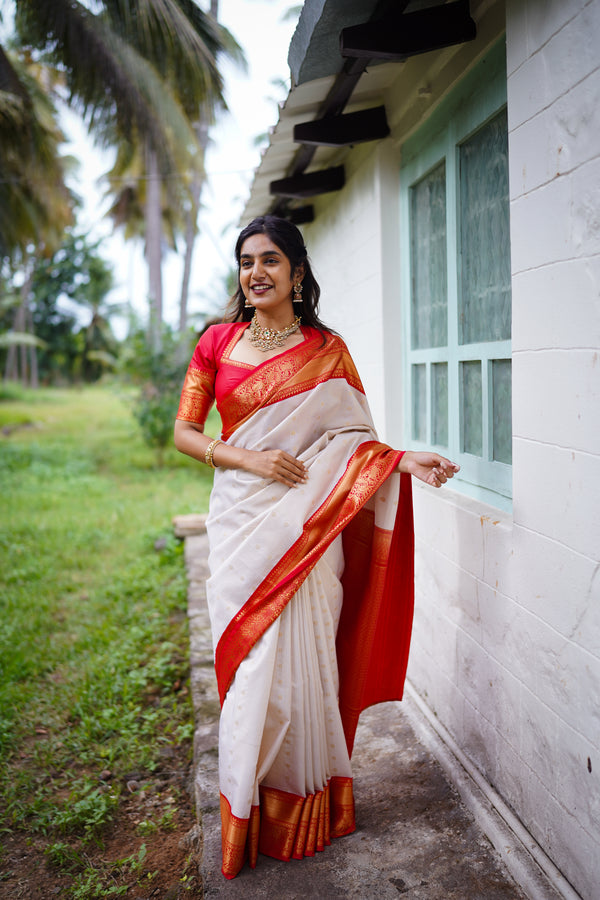 Semi Kanchi Silk Saree