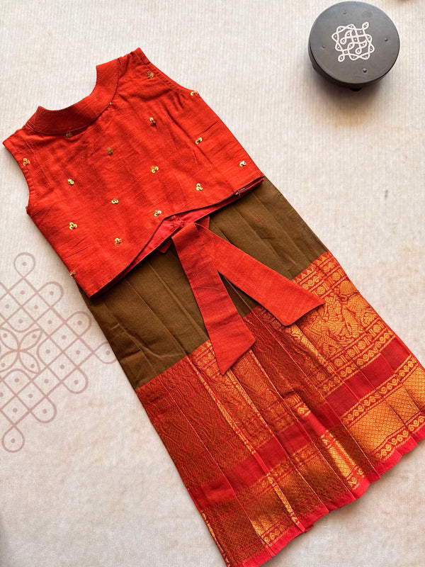 Crop top and skirt - Express