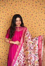 Dwaraka - Raw Silk 3-Piece Suit Set with Kalamkari Dupatta