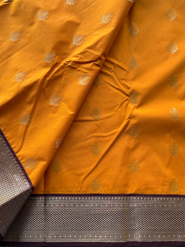 Semi Kanchi Silk Saree – Aramadam Mayilkan Border
