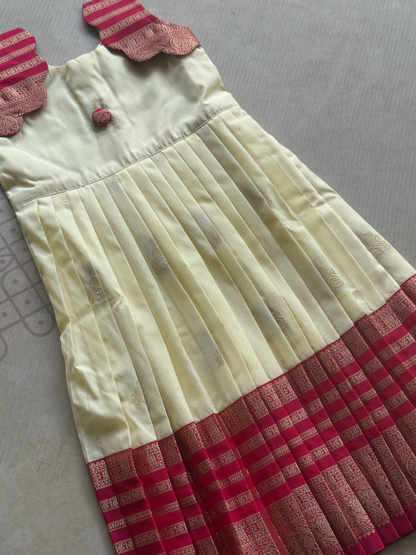 Ziva - Kids Vegan Silk Long Dress Onam Edit Express