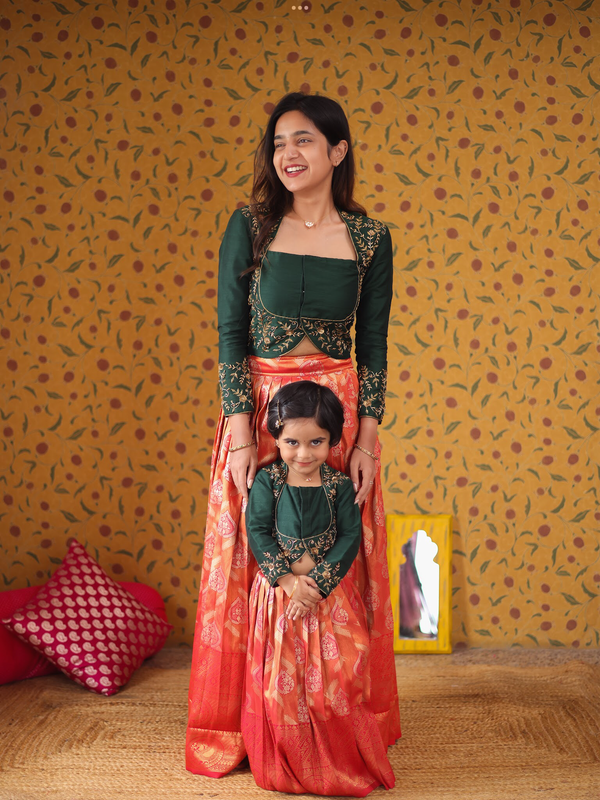 Mom & Daughter - Crop Top & Skirt