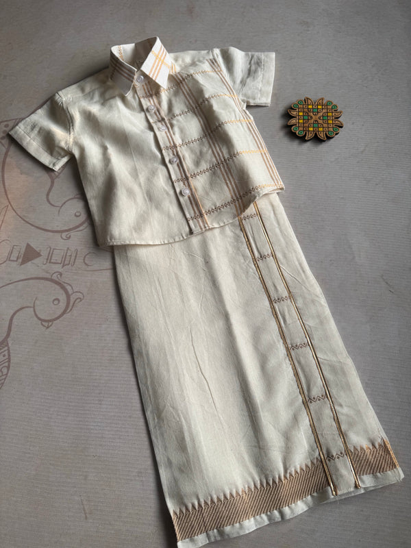 Boys Dhoti and Shirt - Onam Edit