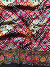 Ikkat Inspired Soft Silk Saree