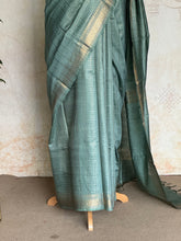 Ritambhara - Soft Tussar Zari Checks Saree
