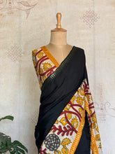 Vamika - Mangalagiri Pure Silk Gap Border Saree