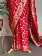Mushru Katan Pure Banarasi Saree