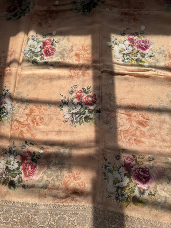 Pure Floral Khaddi Georgette