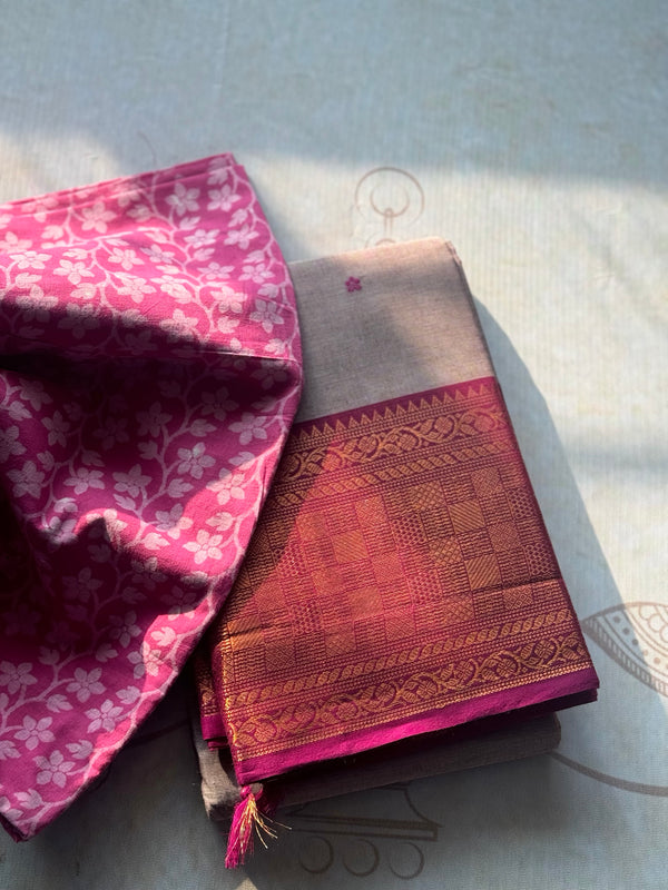 Chettinad Cotton Saree - Pongal Collection