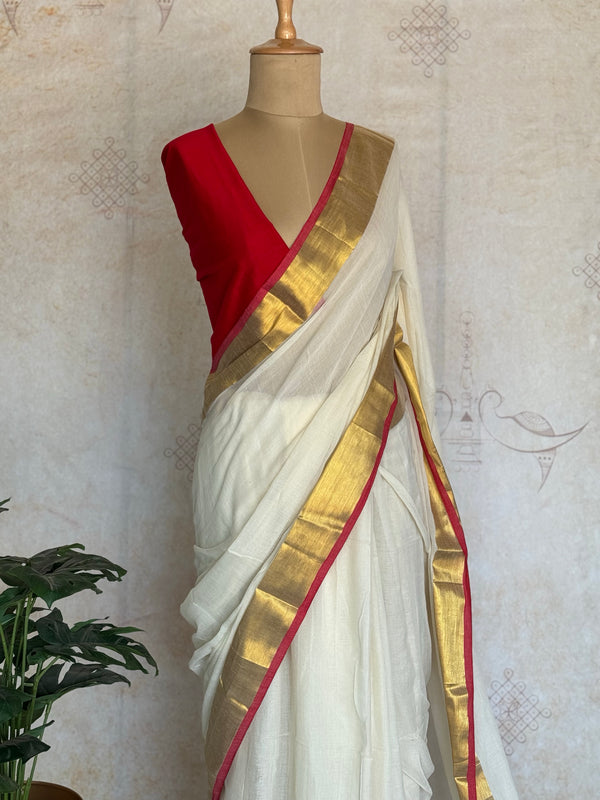 Mul Cotton Saree - Vishu Edit