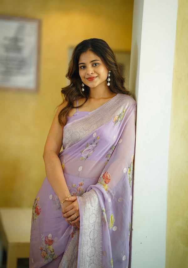Pure Floral Khaddi Georgette