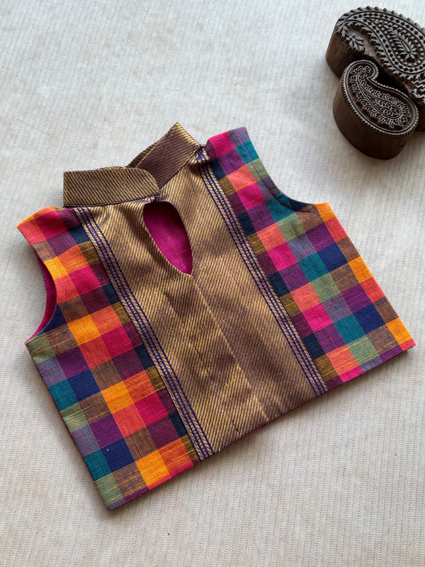 Chettinad Cotton Skirt & Madras Checks Top