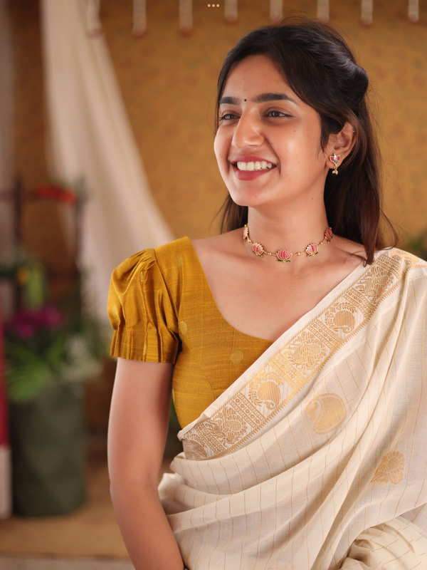 Raw Silk Blouse