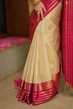 Semi Kanchi Silk Saree - Onam Edit