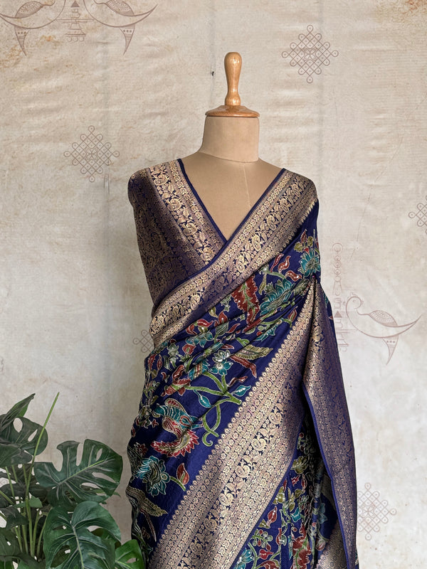 Subhadra - Kalamkari Inspired Embroidery Saree