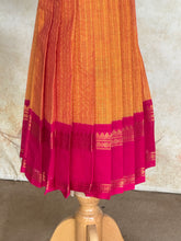 Venba - Kids A-Line Dress with Zari Yoke & Contrast Border