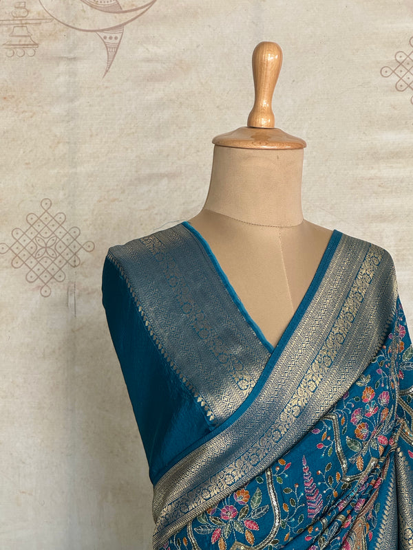 Subhadra - Kalamkari Inspired Embroidery Saree