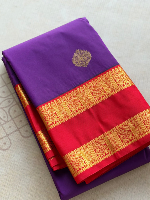 Semi Kanchi Silk Saree