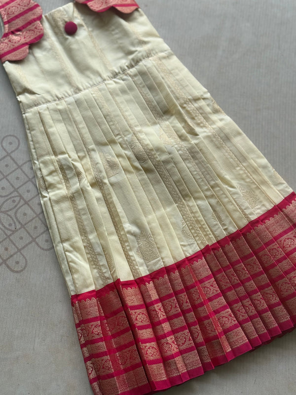 Ziva - Kids Vegan Silk Long Dress Onam Edit Express
