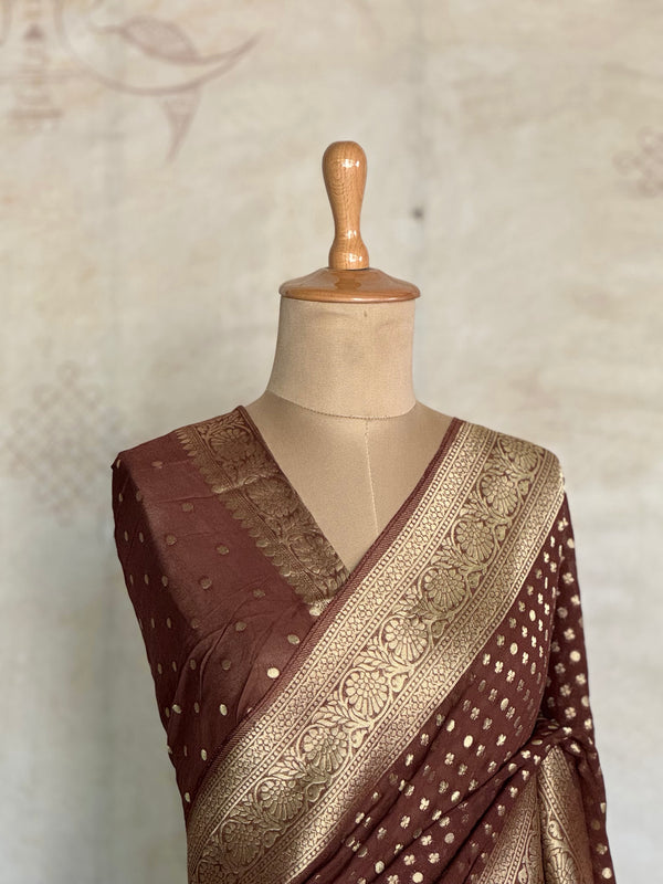 Abhaya - Pure Khaddi Georgette Saree