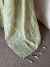 Kayal - Mint Embroidered Pure Kota Silk Saree