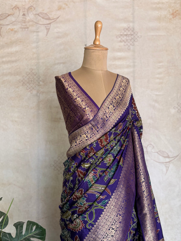 Subhadra - Kalamkari Inspired Embroidery Saree