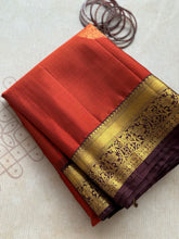 Pure Kanjivaram Soft Silk Saree with Paisley Zari Buttas & Kanchi Border – Vintage Edition